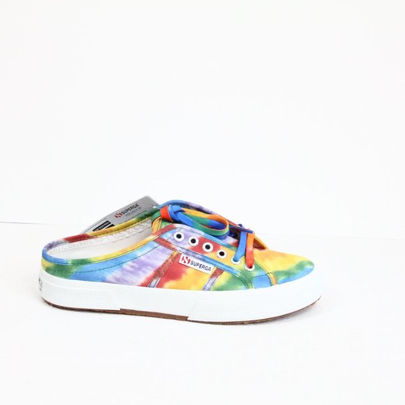 Superga Shoes - Superga Tie Dye Shoes NEW Women Rainbow Sneakers 8.5 Colorful style 2750